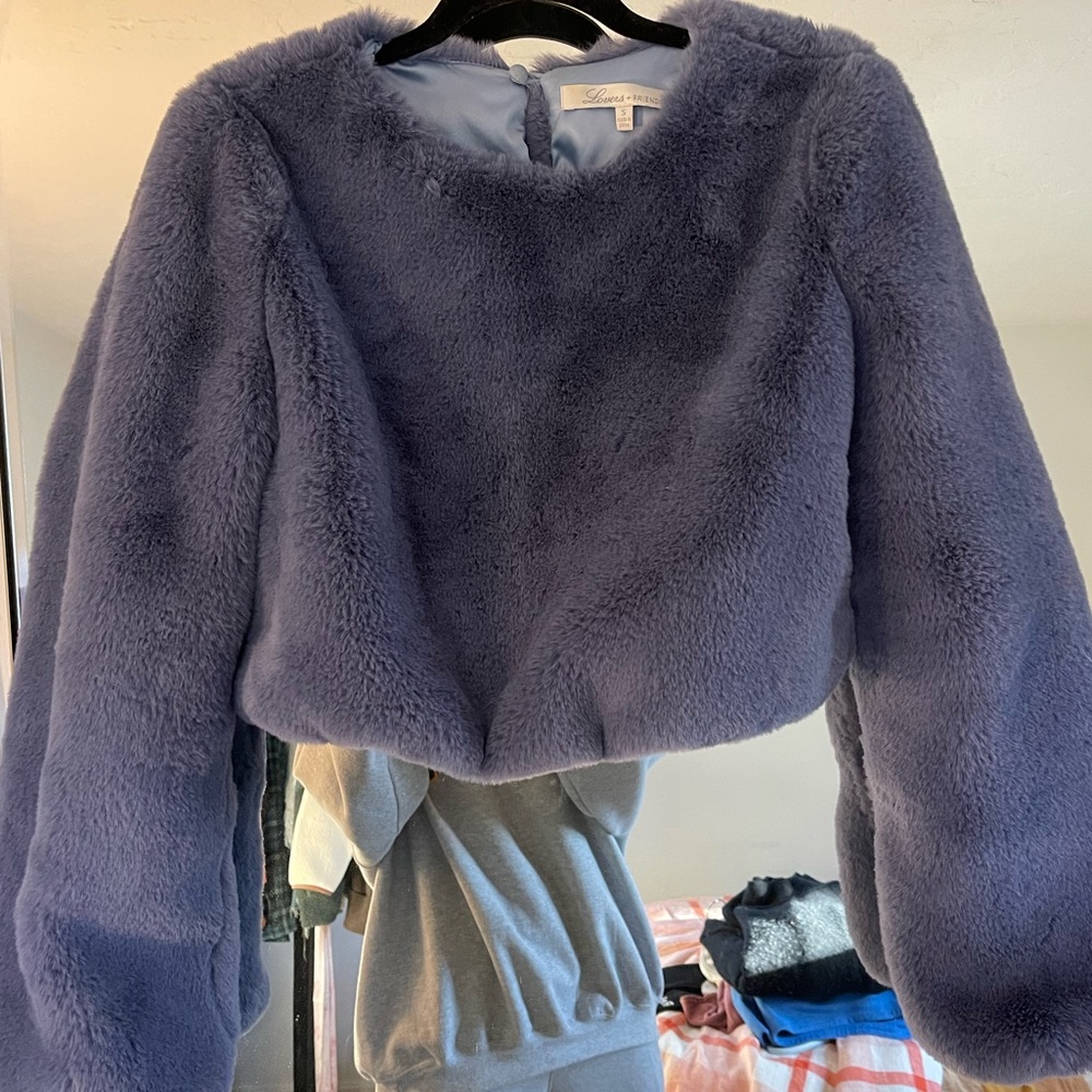x Revolve Teagan Faux Fur Sweater